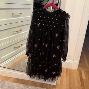Zara Floral Black Kids Dress size 8
